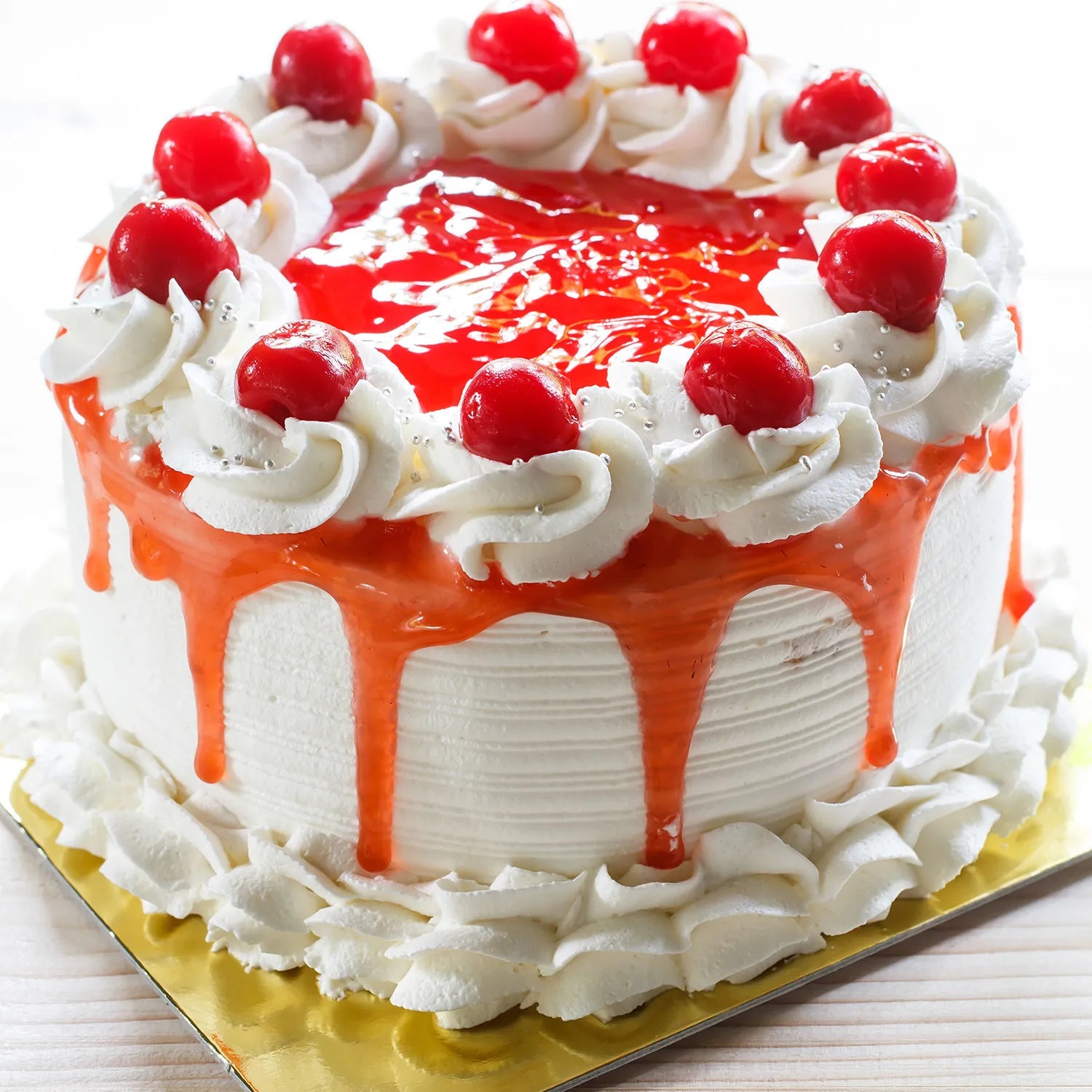  Red Cherry Strawberry Cake